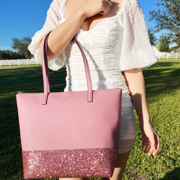 ✨NWT Kate Spade Tote & Wallet SET Glitter - Picture 9 of 14